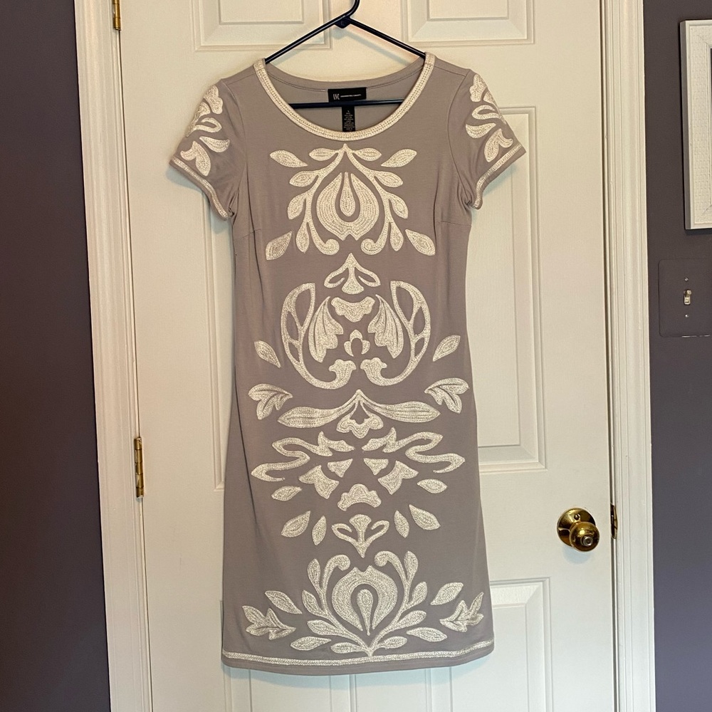Fleur-de-Lis embroidered dress
